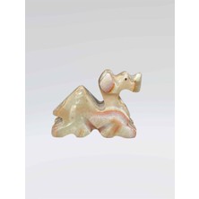 Doğal Oniks Deve Biblo | Sabır, Bereket ve Dayanıklılığın Sembolü | El Oyması Dekoratif Taş Figür (5,5 cm x 3,5 Cm)