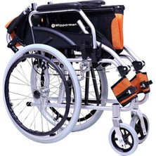 Alüminyum Manuel Tekerlekli Sandalye 202 | Katlanabilir, Refakatçi Kontrollü