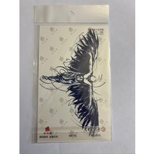 Kanat 18X11 cm  1 Aylık Yarı Kalıcı Yapıştırma Geçici Dövme