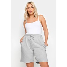 Büyük Beden Cepli Beli Büzgülü Rahat Kesim Şort 303205