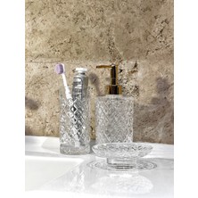 Banyo Sıvı Sabunluk Cam Seti 3’lü