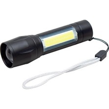 Powermaster PM-4525 Metal Flashlight Power Ledli Şarjlı El Feneri
