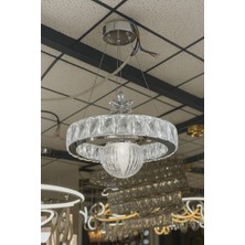 Bestof Tek Top Taşlı LED Avize