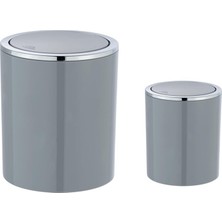 2'li Gri, Çöp Kovası 5 Litre ve 2 Litre - Inca Model