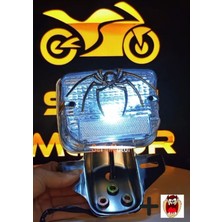 Cg Modifiye Nikel Arka Stop Şeffaf Cam+Beyaz Çakar+Örümcek Montajlı Gelir (Hdiye Tzmnya Stcker)