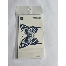 Kelebek Iskelet Minimal 11X8 cm Yarı Kalıcı Geçici Dövme Yapıştırma Dövme