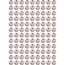 Yılbaşı Zil Temalı Mutlu Yıllar Sticker Seti, Yeni Yıl Hediye Paketleme Etiketi, 108 Adet, 33X33 mm