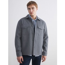 Lc Waikiki Yeni Sezon Regular Fit Uzun Kollu Kaşe Erkek Gömlek Ceket