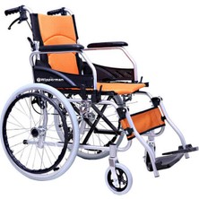 202 Model Engelli Tekerlekli Sandalye | Hafif Alüminyum, Katlanabilir Manuel Sistem