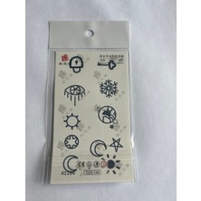 Parmak Dövmeleri MODEL18- 11X8 cm Yarı Kalıcı Geçici Dövme Yapıştırma Dövme