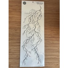 Şimşek Damar 1 Hafta Kalıcı Tam Kol Bacak Yapıştırma Geçici Dövme 46 cm