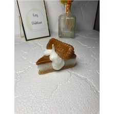 1 Adet Lotus Konsepli Çizkek Cheesecake Candle