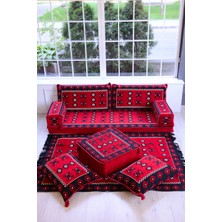 Şark Köşesi Takımı Konsepti Kırmızı Yemen Modeli 9 Parça