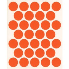 Yapışkanlı Yapıştırma Vida Tapası Tıpası Portakal Vida Kapatıcı Kapağı 50 Adet (1 Sayfa)