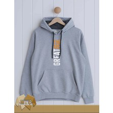 Erkek Kapşonlu Uzun Kollu Sweatshirt Mevsimlik 2 Ip Özel Tasarım Cepli Büyük Beden Hodie