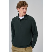  Erkek Haki Trend Core Spun Polo Yaka Dynamic Fit Rahat Kesim Triko