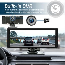 X1 Ekranlı Carplay Apple Android Uyumlu 10.2 Inç 4K Görüntü Arka/ön Görüş Kameralı Araç Ekranı