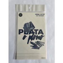 PLATA18X11 cm Yarı Kalıcı Hayalet Geçici Dövme Yapıştırma Dövme