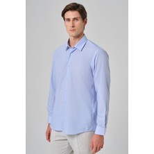  Erkek A. Mavi Trend Regular Fit Gömlek