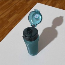 Venedik Pipetli 700 ml Su Matarası, Motivasyon Su Şişesi Sızdırmaz Kapak Elcik Ip Model