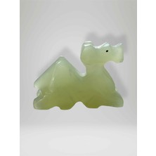 Doğal Oniks Deve Biblo | Sabır, Bereket ve Dayanıklılığın Sembolü | El Oyması Dekoratif Taş Figür (5,5 cm x 3,5 Cm)