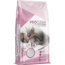 Proclean Bebek Pudra Kokulu Topaklanan Kedi Kumu Kalın Taneli 10 Lt