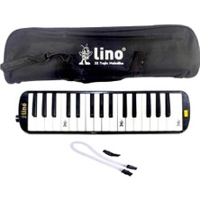Lino 32 Tuşlu Bez Çantalı Melodika Siyah