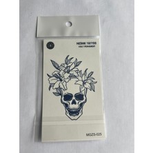 Kuru Kafa 11X8 cm Yarı Kalıcı Geçici Dövme Yapıştırma Dövme