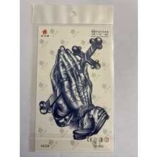 Dua Haç 18X11 cm  1 Aylık Yarı Kalıcı Yapıştırma Geçici Dövme