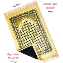 9172 Desenli Peluş Seccade