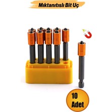 10 T Adet Mıknatıslı Bits Uç Pz2 65 mm Renkli Vida Tutucu Sökme Yıldız Matkap Vidalama Ucu S2 Çeliği