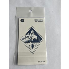 Doğa Minimal 11X8 cm Yarı Kalıcı Geçici Dövme Yapıştırma Dövme