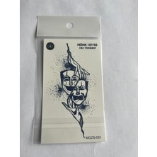 Maske 11X8 cm Yarı Kalıcı Geçici Dövme Yapıştırma Dövme
