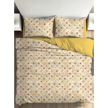 Cotton Box Fixbox Ranforce Tek Kişilik Çarşafı Lastikli Nevresim Takımı Colora Hardal