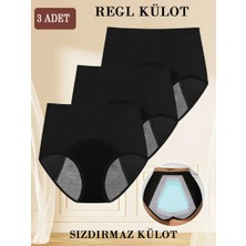 3'lü Regl Külodu Yüksek Bel Sızdırmaz Çok Katmanlı Süper Emici Yıkanabilir ve Konforlu