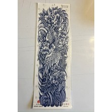 Leylek 3 Hafta Kalıcı Tam Kol Bacak Kaplama Yapıştırma Geçici Dövme 46 cm