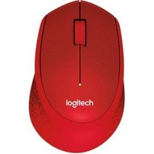 Logıtech M330 Sessiz Kablosuz USB Optik Mouse Kırmızı 910-004911