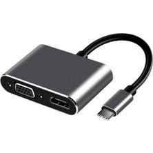 Frısby FA-7678C Type-C - Hdmı+Vga 4KX2K Adaptör