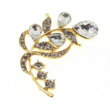 Altın Renk Şık Damla Broş