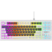 Everest Kb-98 Sılent Tkl Gri Mavi-Beyaz Rainbow Q Membrane Klavye