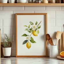 Limon Mutfak Duvar Sanatı, Limon Poster, Mutfak Hediyeleri, Mutfak Baskıları, Yiyecek, Yiyecek Sanatı