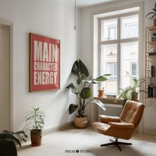 Ana Karakter Enerji Ifadesi Duvar Sanatı