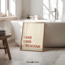 Banyo Kitabı Ayrıntısı Banyo Duvar Sanatı, Komik Banyo Sözü
