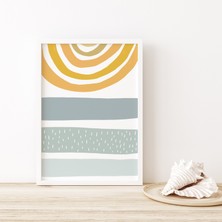 Kıyı Duvar Sanatı, Danimarka Pastel Dekoru, Modern Soyut Sanat, Minimalist Poster