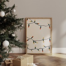 Retro Noel Sanatı - Orta Yüzyıl Nostaljik Noel Dekoru | Bohem Kışı Için Vintage Tatil Sanatı | |