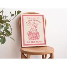 Retro Bal Arısı Duvarı, Yaban Arısı Posteri, Olumlu Söz, Trend Sanat