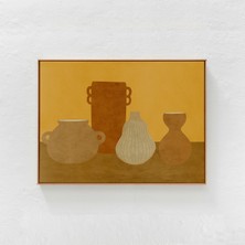 Modern Bohem Vazolar: Toprak Tonları, Kahverengi Hardal Sarısı Sanat