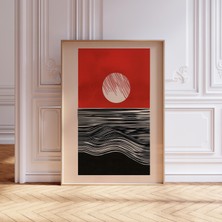 Modern Japon Tarzı Soyut Duvar Sanatı, Minimalist Bohem Duvar Sanatı