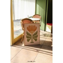 Toprak Tonlarında Boho Çiçek Duvar Sanatı