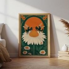 Arı Halk Sanatı: Vintage Papatya Illüstrasyonu ( )